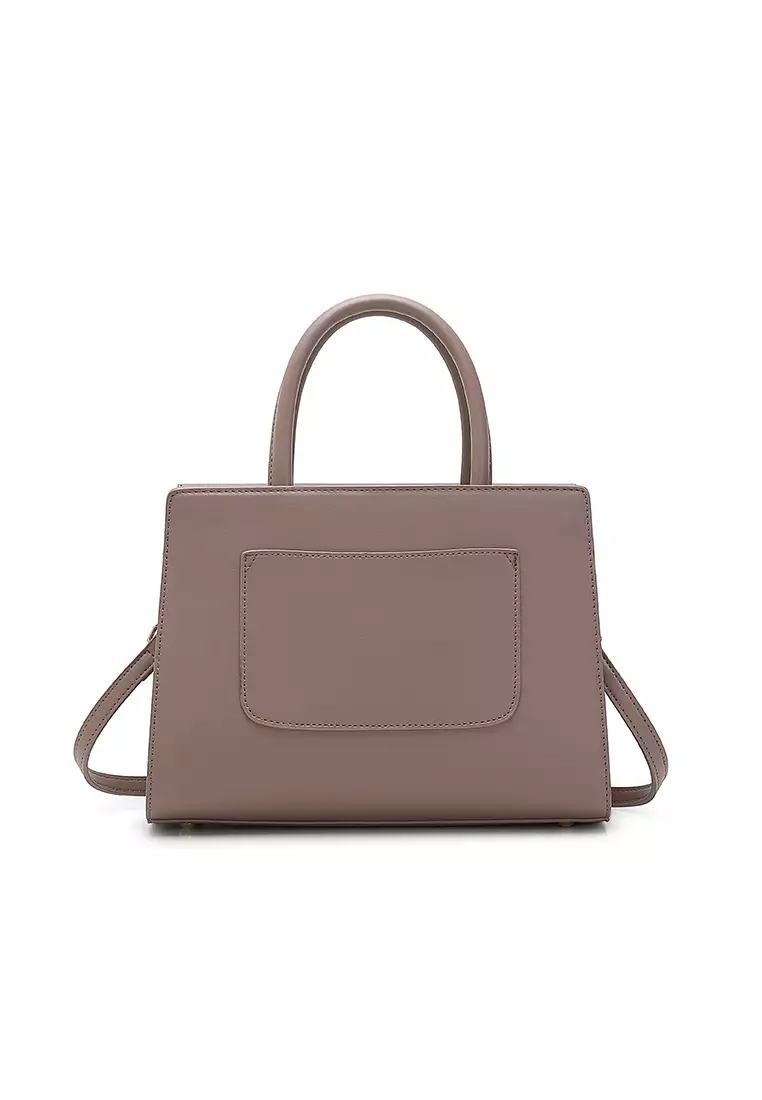 Women's Top Handle Bag / Sling Bag / Crossbody Bag / Shoulder Bag (Tas Tangan / Tas Selempang / Tas Bahu) - Merah / Cokelat