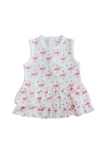 Curiosity Fashion pink Curiosity Easy Clean Water-Repellent Baby Carousel Frill Dress  with UV Protection 84494KA9F377A1GS_1
