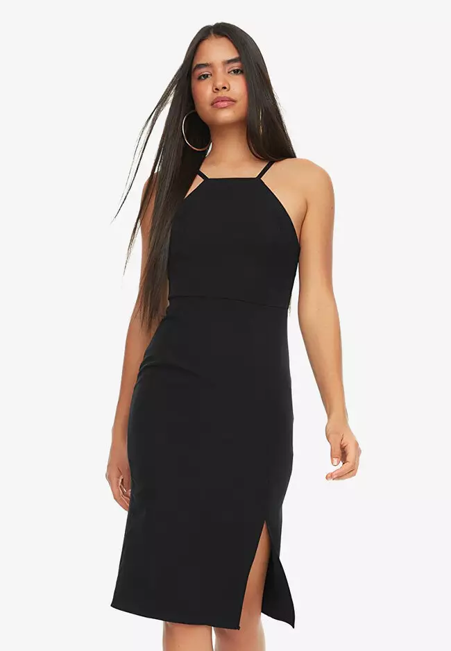 Knee Length Strap Dress