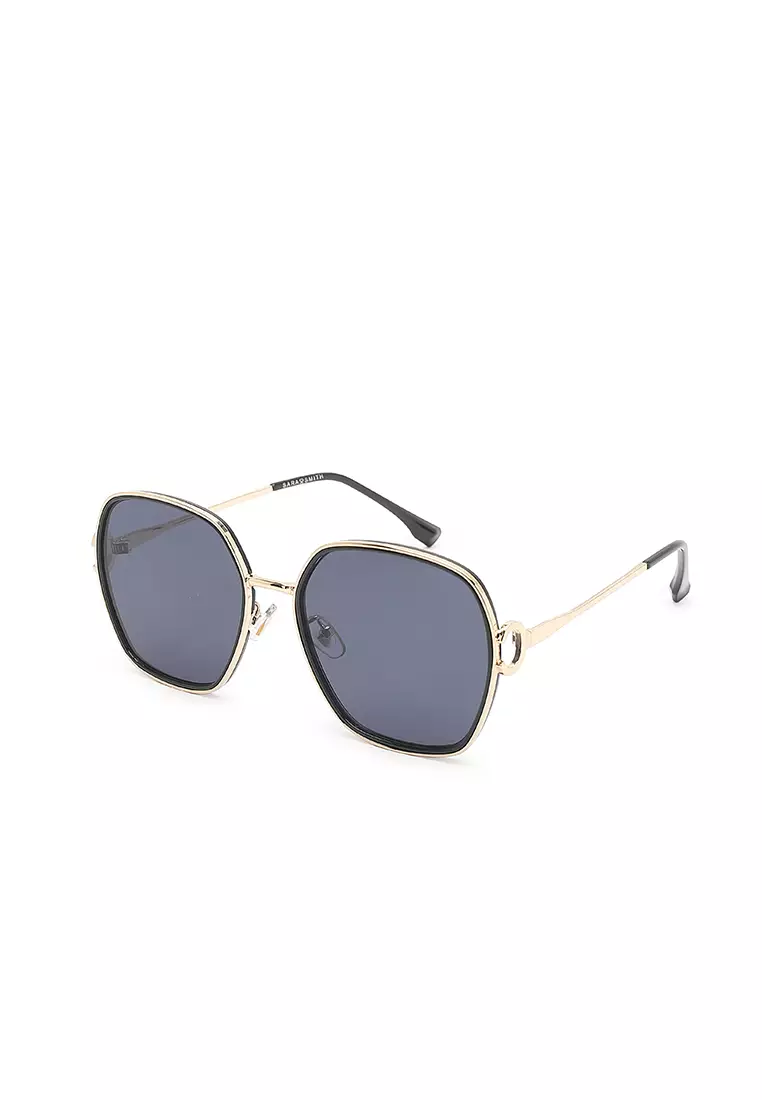 Unisex Fashion Sunglasses - Glossy Black / Grey