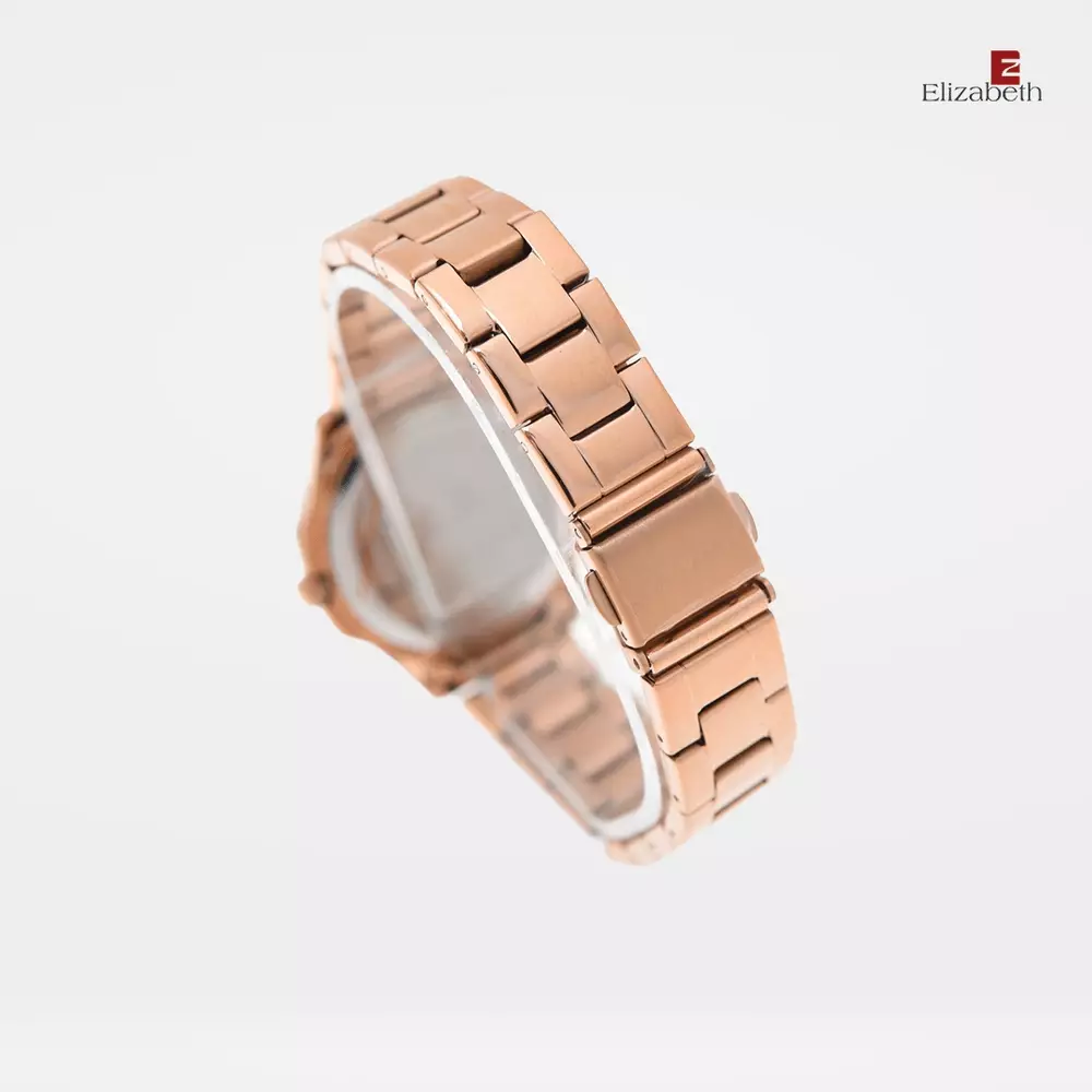 Jam Tangan Wanita - Elizabeth | Chain Strap 2201-0944 | Rose-Silver