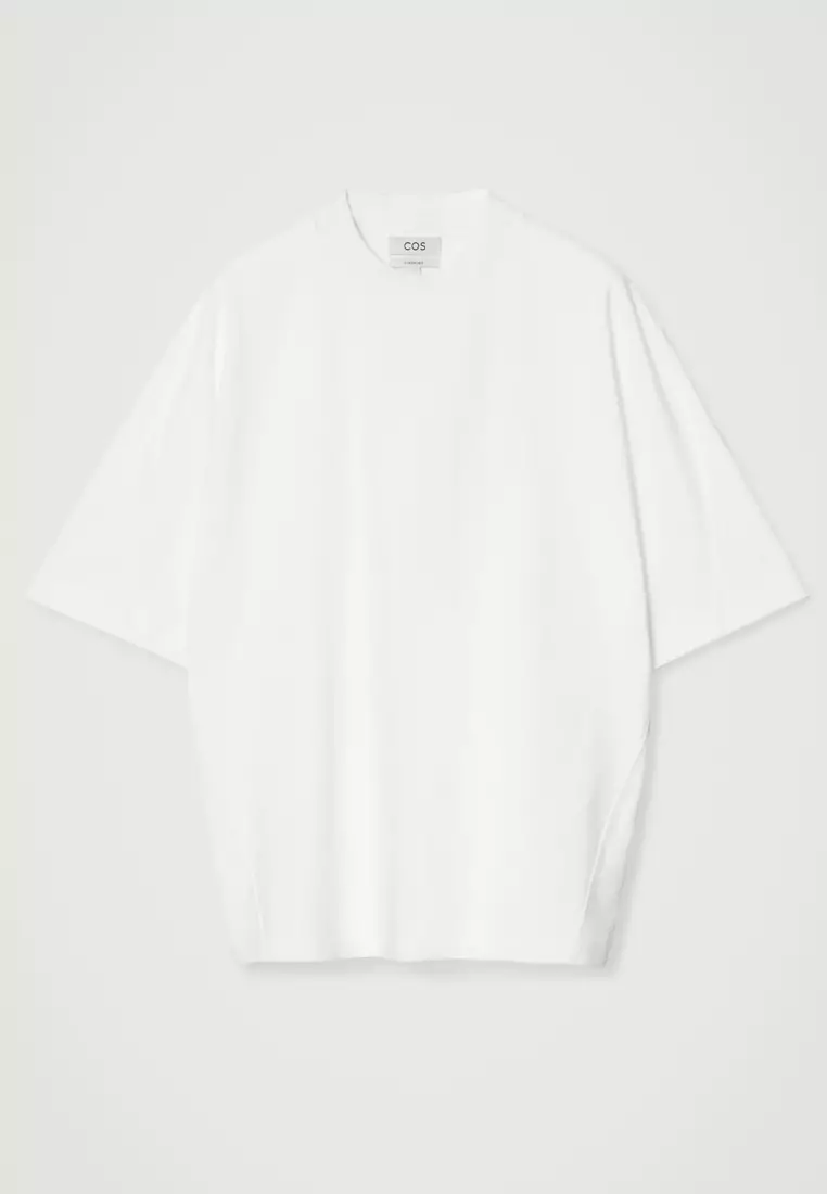 Oversized Heavyweight Mock-Neck T-Shirt