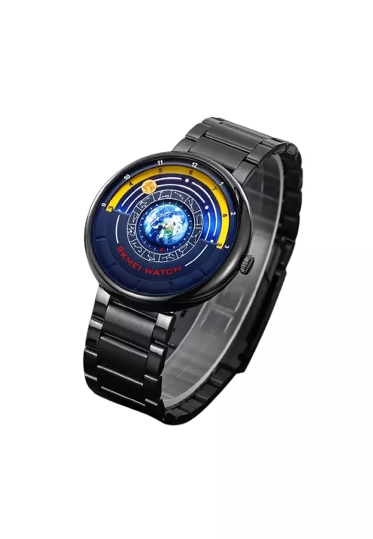 Jam Tangan Analog Pria 2361 Water Resist Stainless Steel ORIGINAL - Black