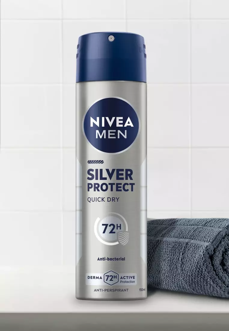 Men Deodorant Silver Protect Spray, 150ml