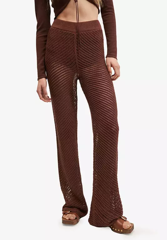 Openwork Knit Trousers