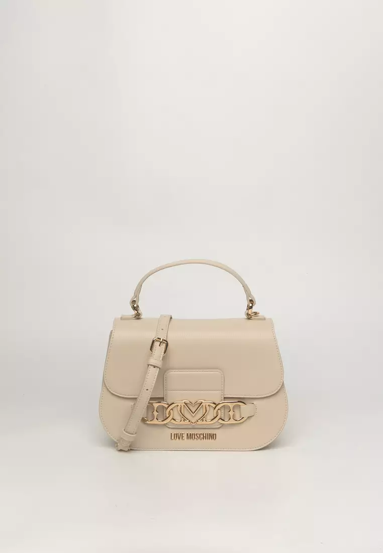 Designer Handbags Love Moschino Beige Tasche Love Moschino Women's