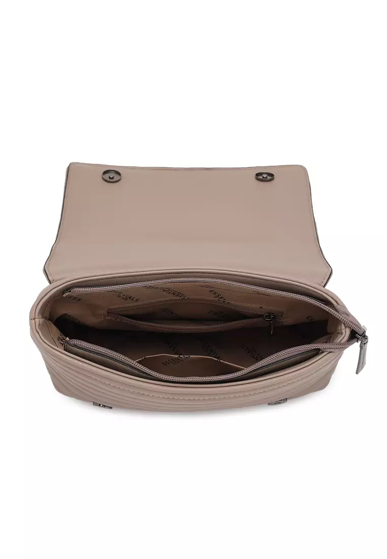 Women's Shoulder Sling Bag / Crossbody Bag - Brown