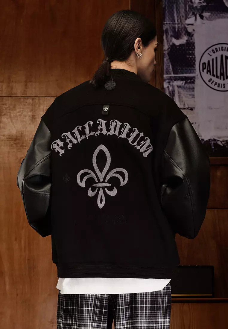 男裝 PALLADIUM LOGO 拼色棒球外套
