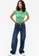 Monki green Cropped Top With Cut-Out Details E6A2AAAC61279CGS_3