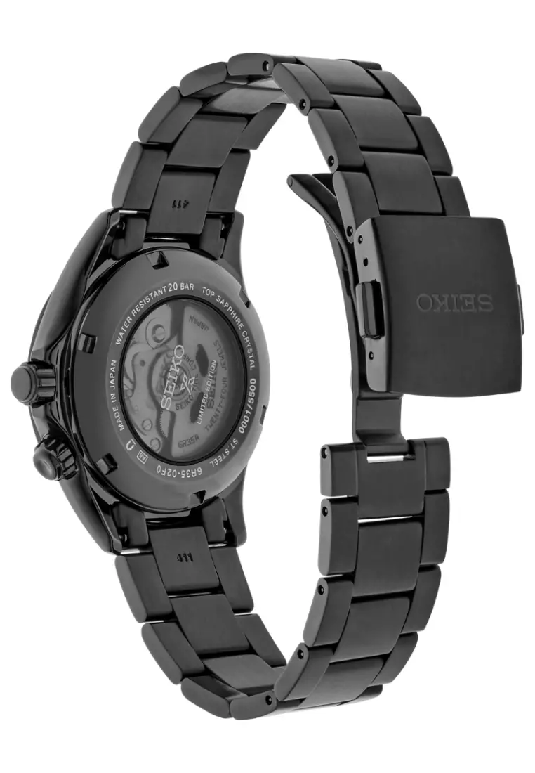 精工 Prospex “Black Series Night” Alpinist 黑色系列限量版自動腕錶 SPB337J1