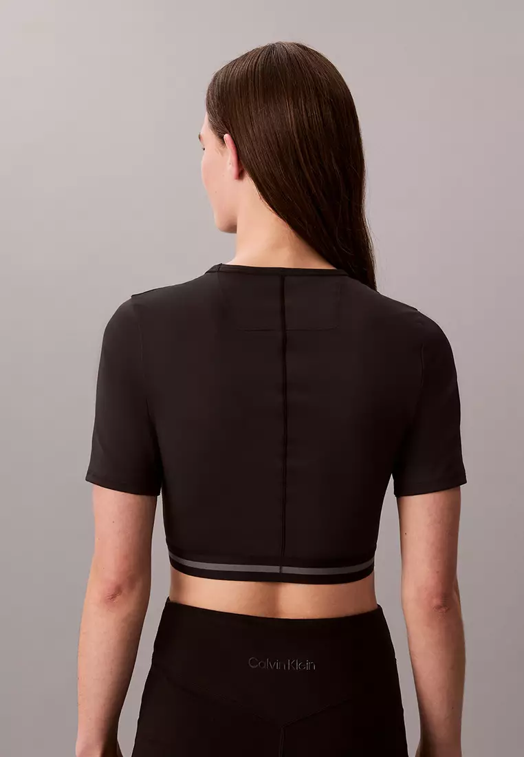 Cropped Quick Dry Performance Gym T-Shirt - Calvin Klein Sport