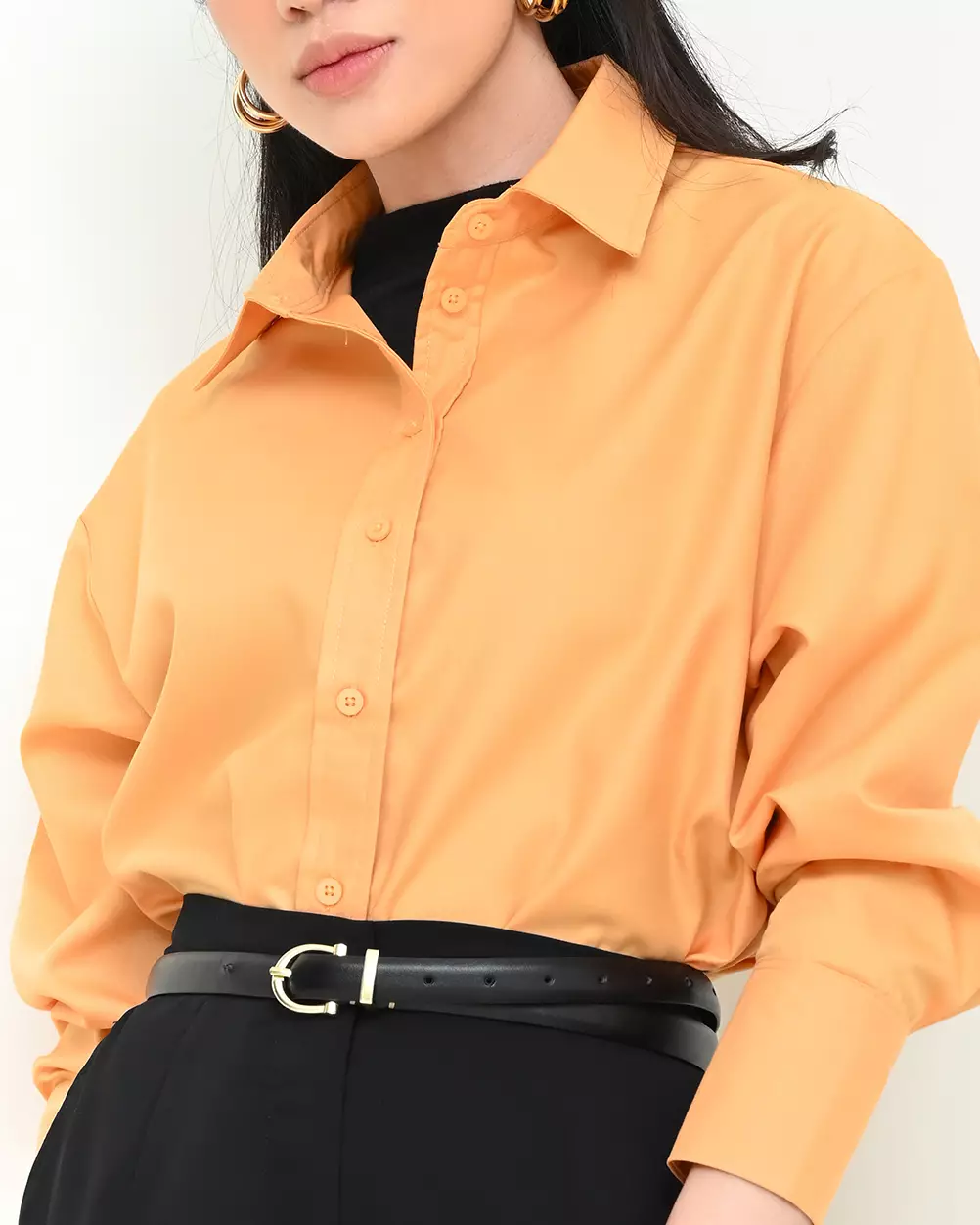 Geulis.id PIPER SHIRT / KEMEJA OVERSIZE WANITA - SUNKIST