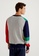 United Colors of Benetton multi 100% cotton patchwork sweater 4C5C4AA0FA8B26GS_2