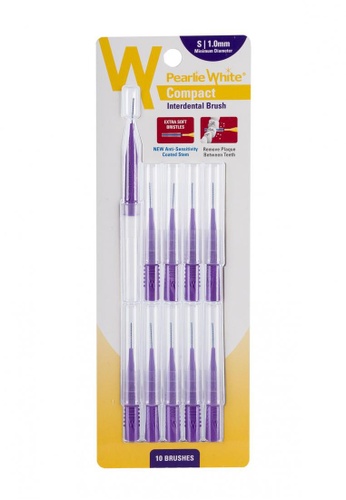 Pearlie White Pearlie White Compact Interdental Brush S 1.0mm (Pack of 10s) 86B9FESDB366F1GS_1