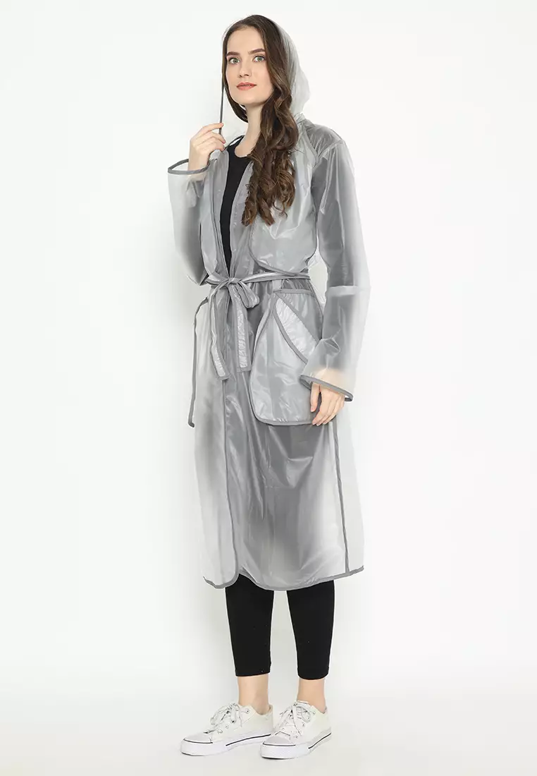 Quinnsha Rain Coat Grey