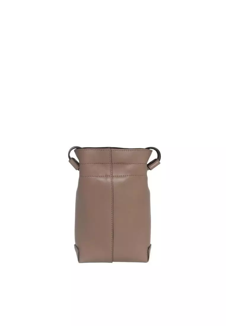 Micro Drawstring Di Bag In Leather Bucket Bag/crossbody Bag