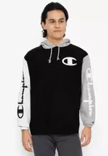 Champion diagonal hot sale colorblock sweatshirt
