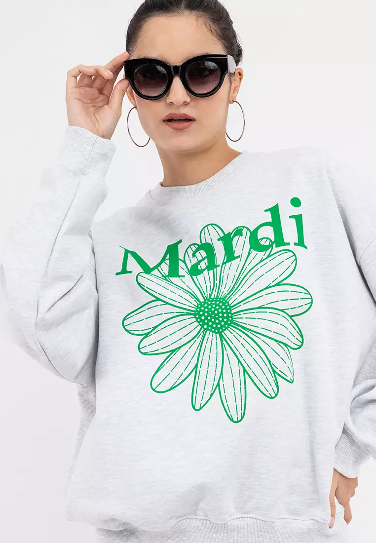 Sweatshirt Flowermardi_Heather Green