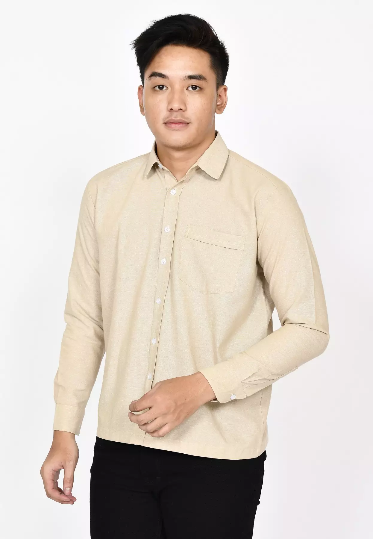 Kemeja Polos L/S James