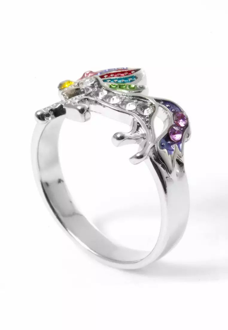 Cincin Diamond Casual Perhiasan Aksesoris Fashion Wanita Sliver - 9