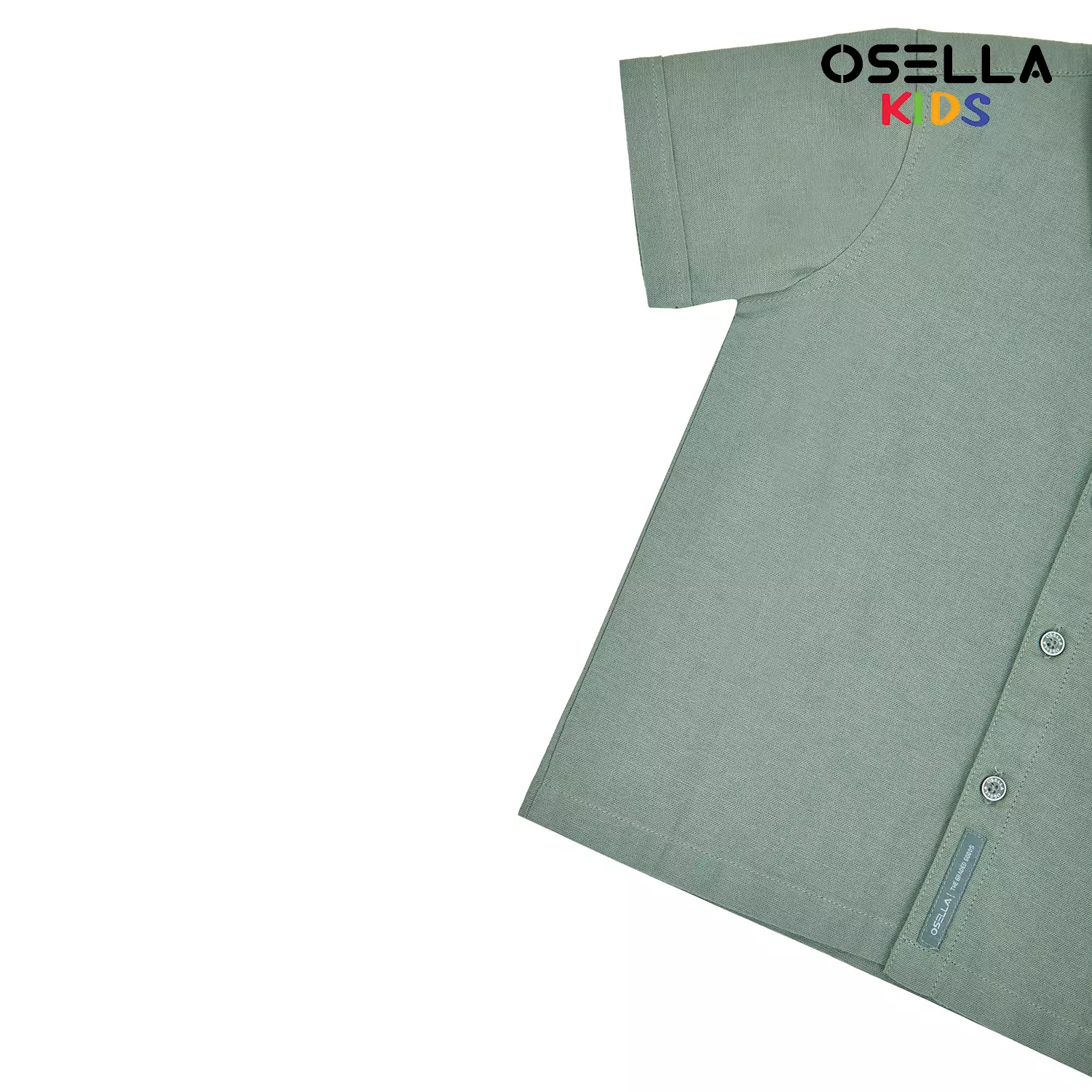 [NEW] Osella Linen Look Short Sleeve Shirt 2232500298 | Atasan Kemeja Anak Laki Laki Kerah Reguler