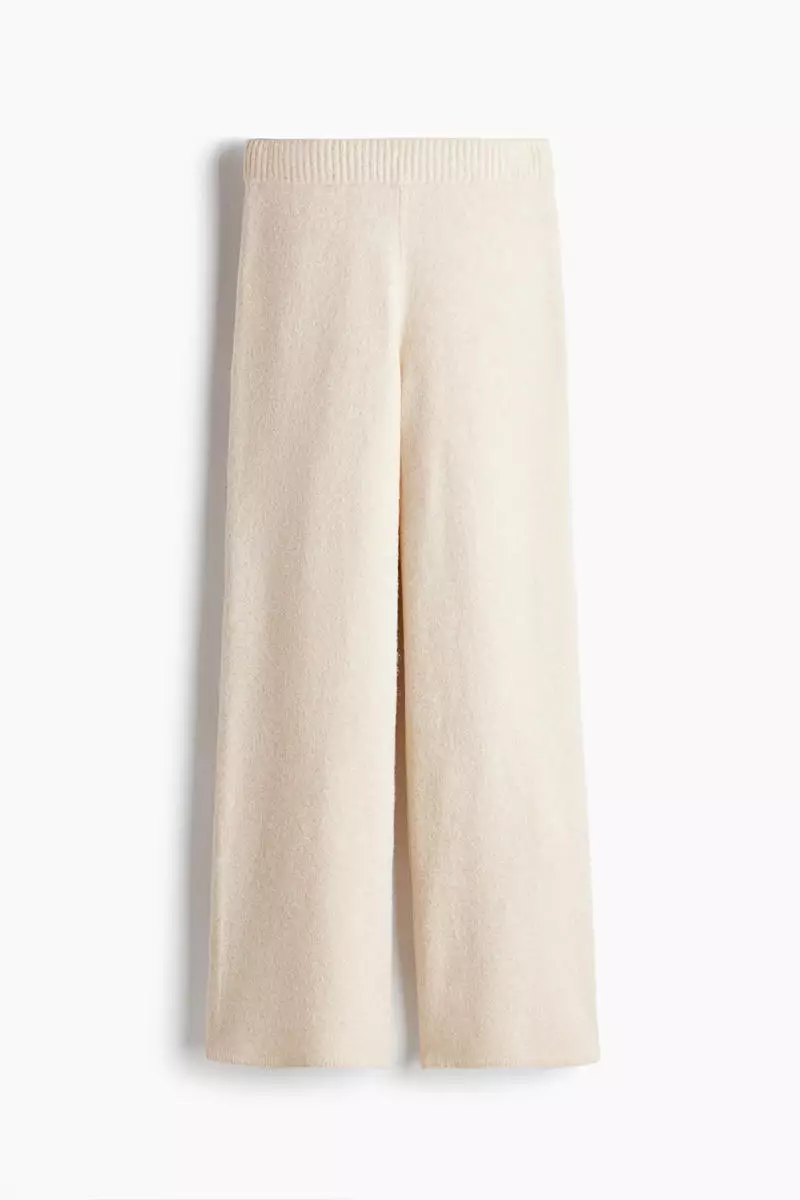 Fine-knit trousers