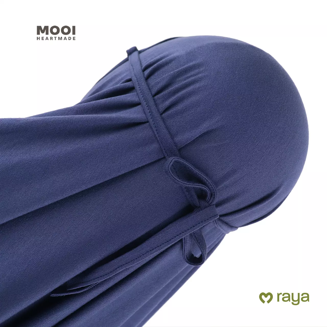 Mooi Hijab Ruffle Instant Anak Jilbab Anak Perempuan Nada Hijab - Sky Blue