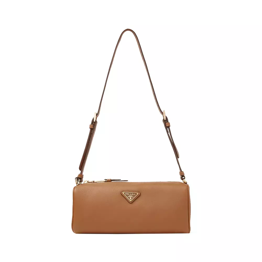 Jual Prada Pouch Leather Shoulder Bag Caramel Original 2025