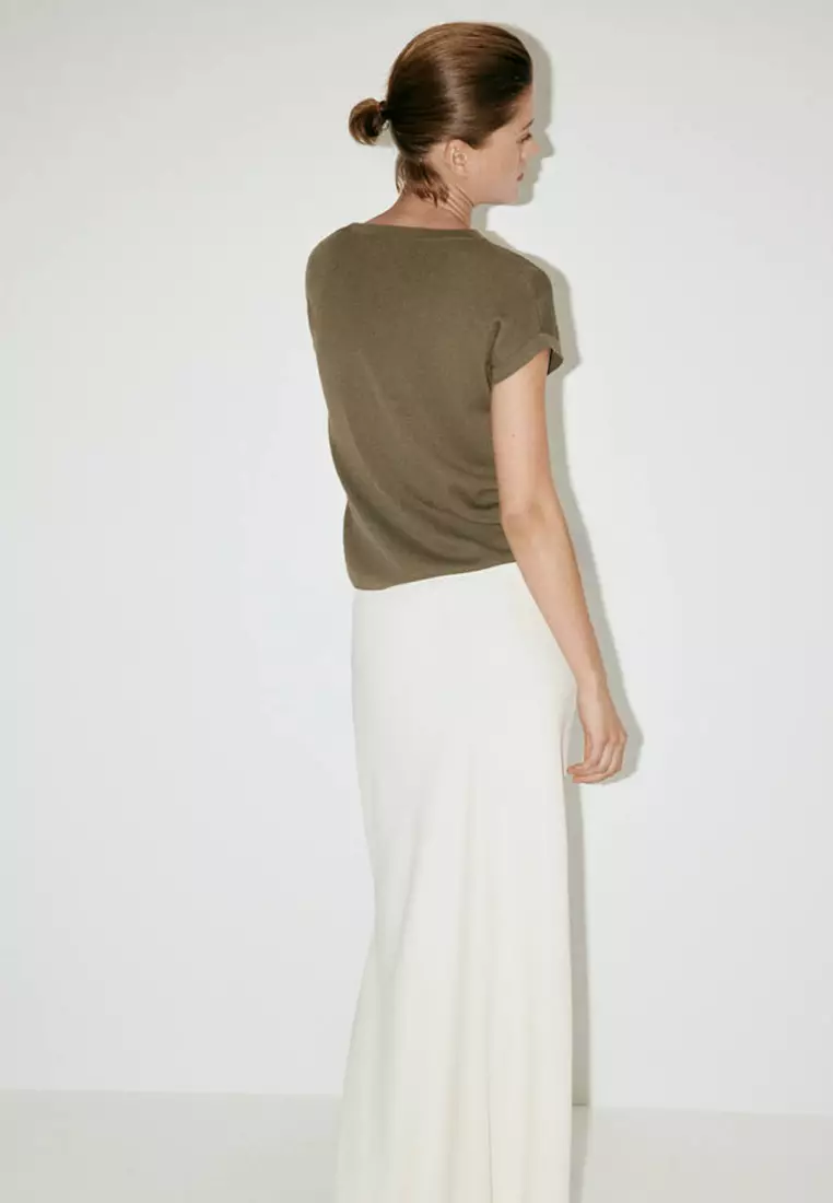 Short-Sleeved Knitted T-Shirt
