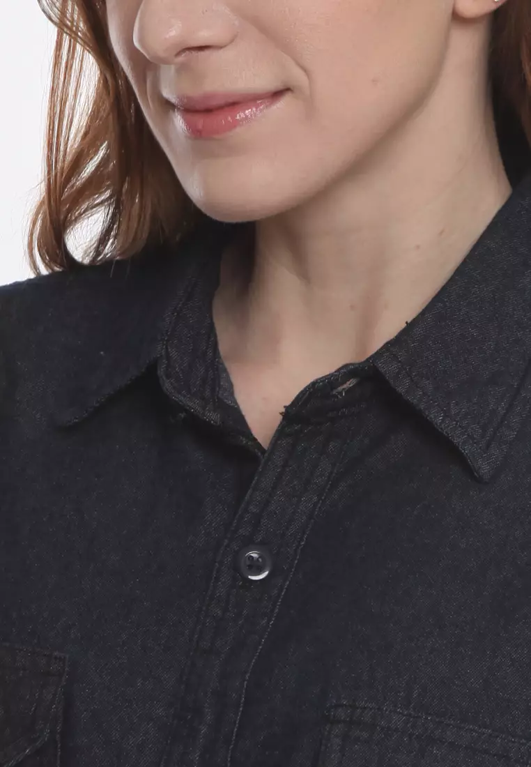 Kemeja Denim L/S Krah Basic 282304