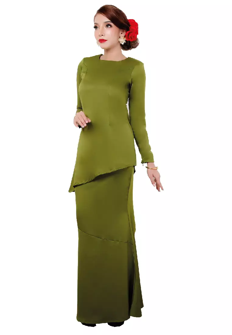 Kurung Modern Olive Green