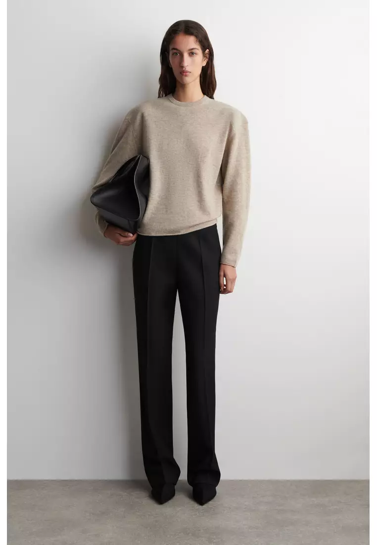 MERINO WOOL CREW-NECK JUMPER