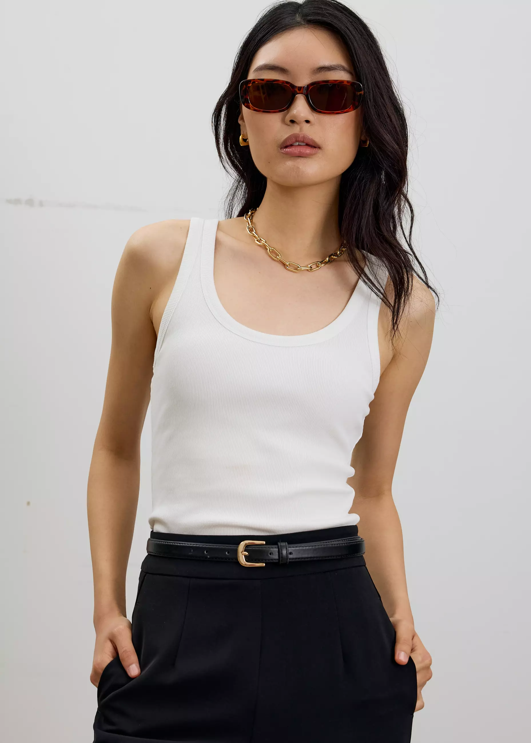 Atasan Wanita - BraFree by LB Hui Scoop Neck Tank Top