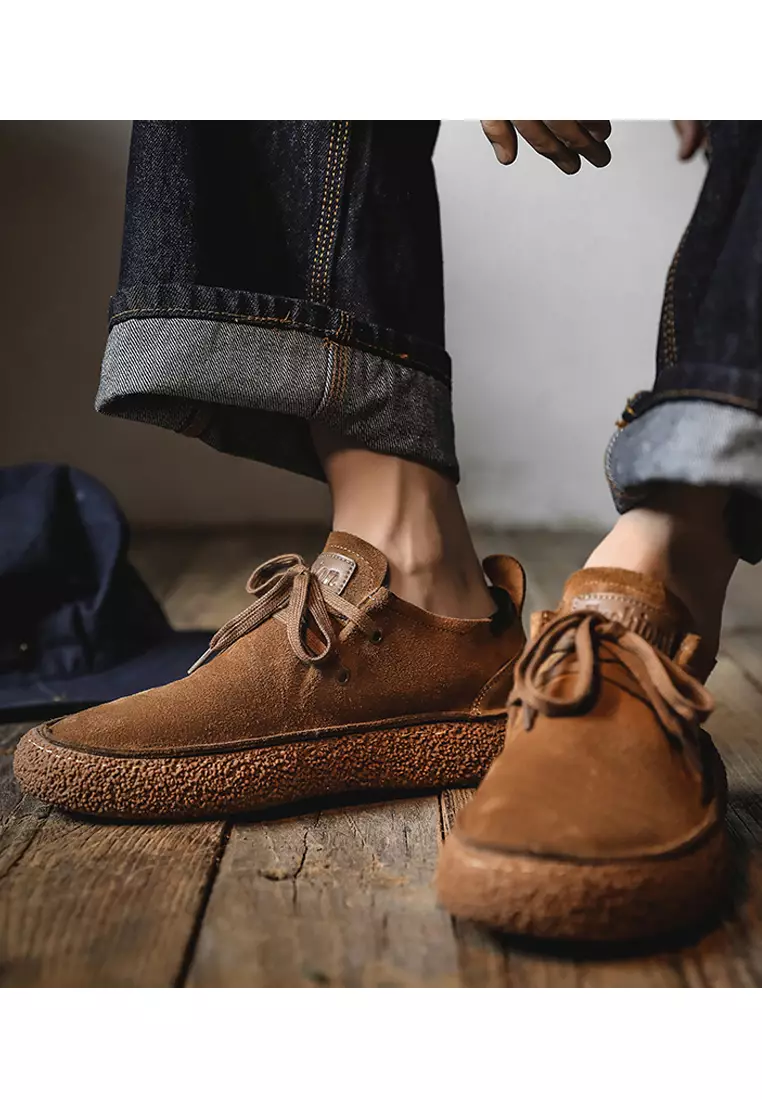 Grind Arenaceous Cowhide Lace Up Shoes YY-FDL8111