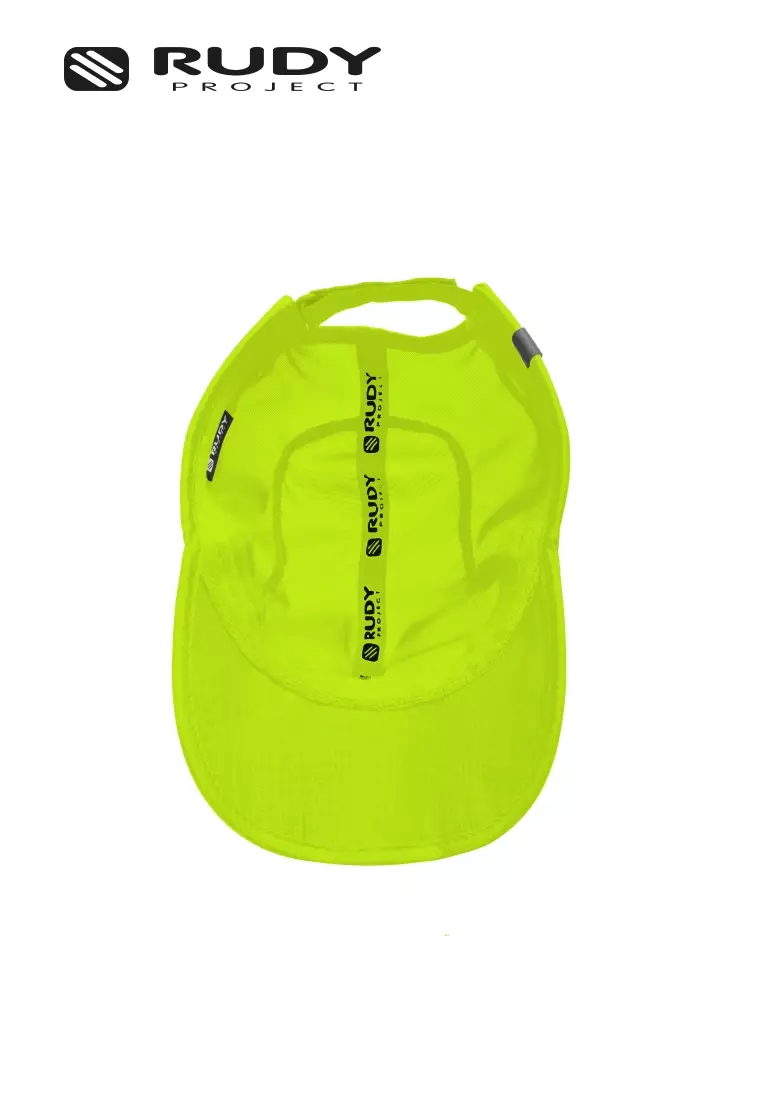 Emblem Logo Foldable Cap – Yellow Fluo | Packable | Performance