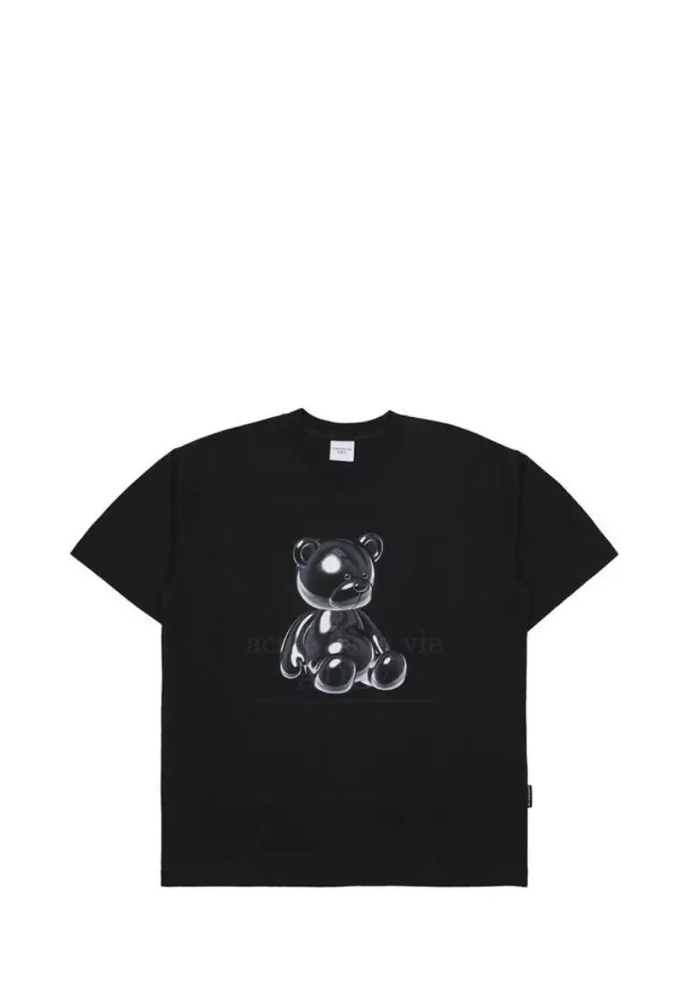 acmé de la vie] METAL BEAR SHORT SLEEVE T-SHIRT BLACK - 아크메드라비