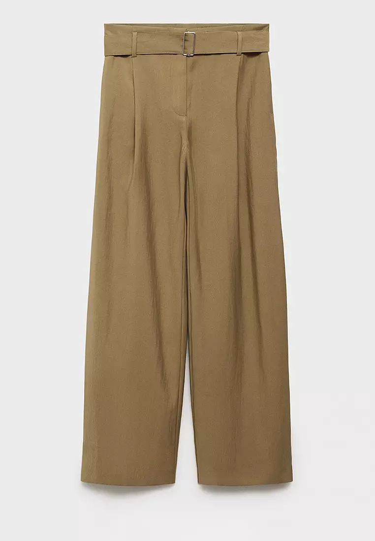 Paperbag Trousers with Belt