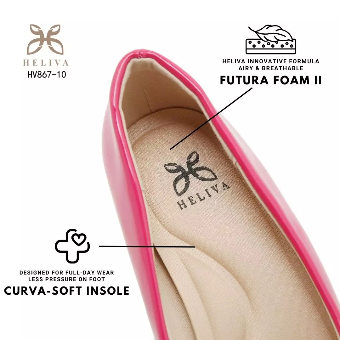 Heliva Livanna Classic Pointed Toe Glossy Heels 5.5cm Sole HV867-10