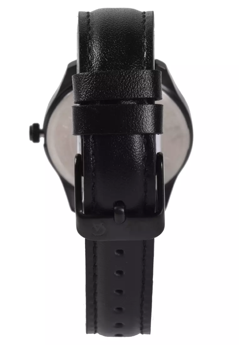 Alexandre Christie - Jam Tangan Wanita - Black - Leather Strap - 1027 LDLIPBA