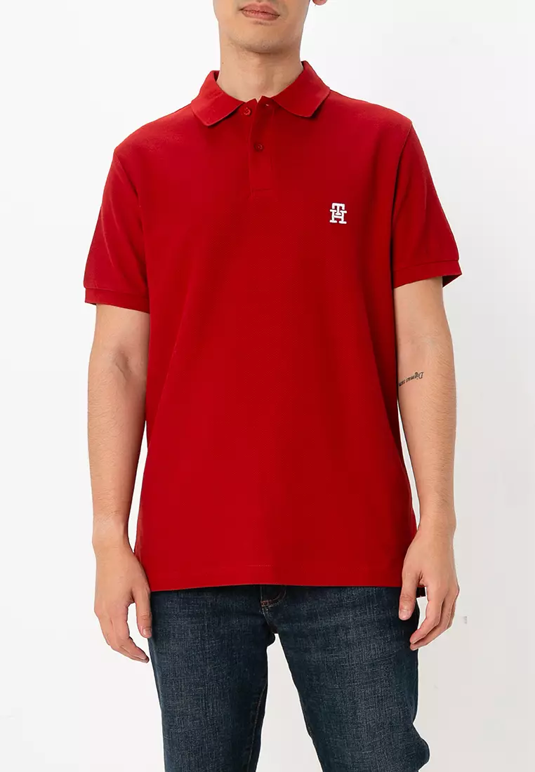 Tommy Hilfiger Red Short Sleeve Polo Shirts Buy Tommy Hilfiger