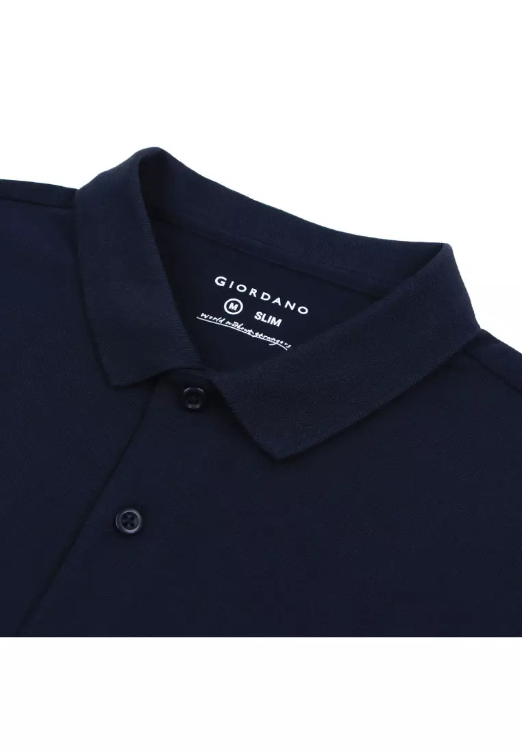 Men's Cotton Lycra Slim Short Sleeve Polo 01016245