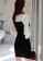 Crystal Korea Fashion black Korean-made new color-blocking slim-fit pleated dress 8E336AA61711A4GS_7
