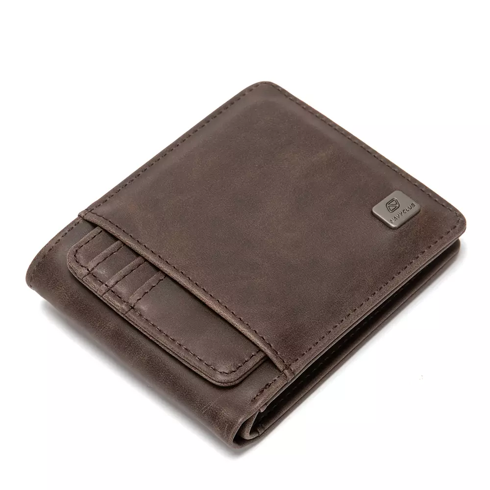 Navy Club Aveza Dompet Pria Kasual PU- Dompet Lipat Free Box Exclusive