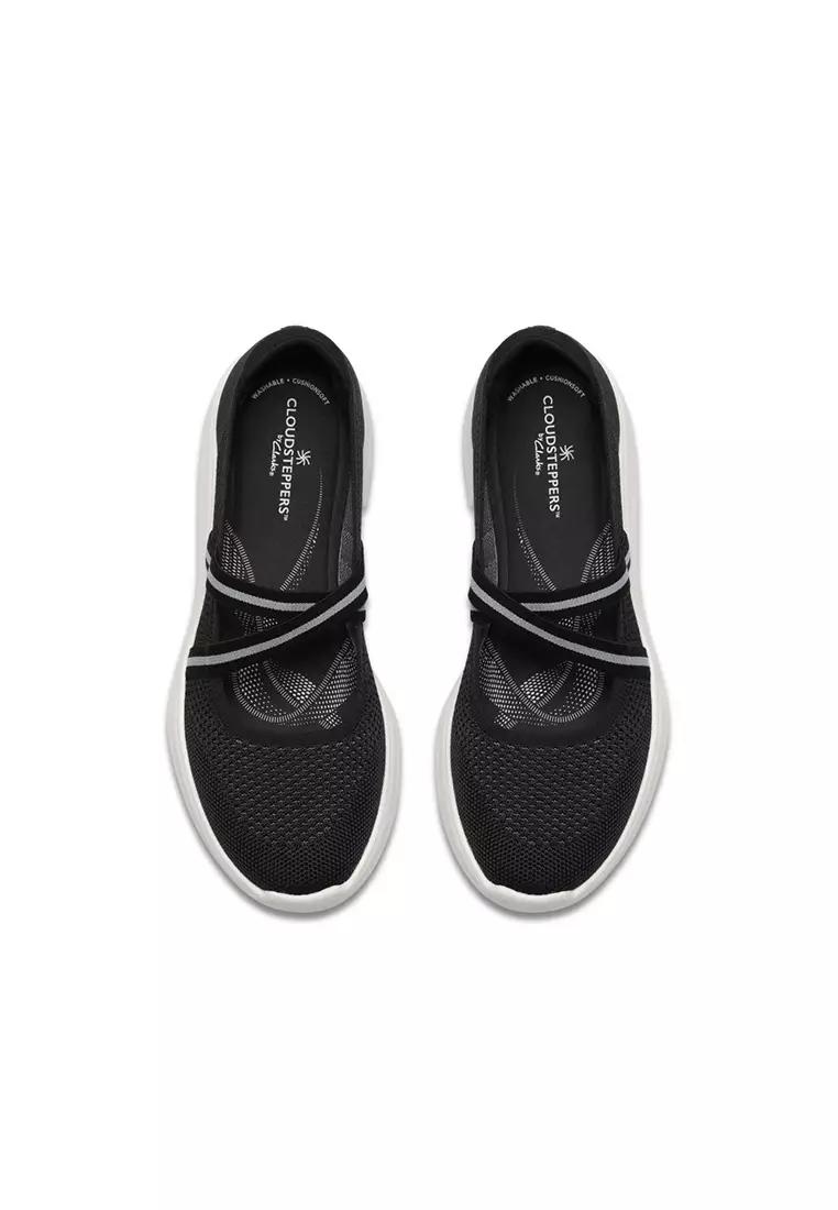 Cloudsteppers Womens Ezrinn Mist Slip on Shoes - Black