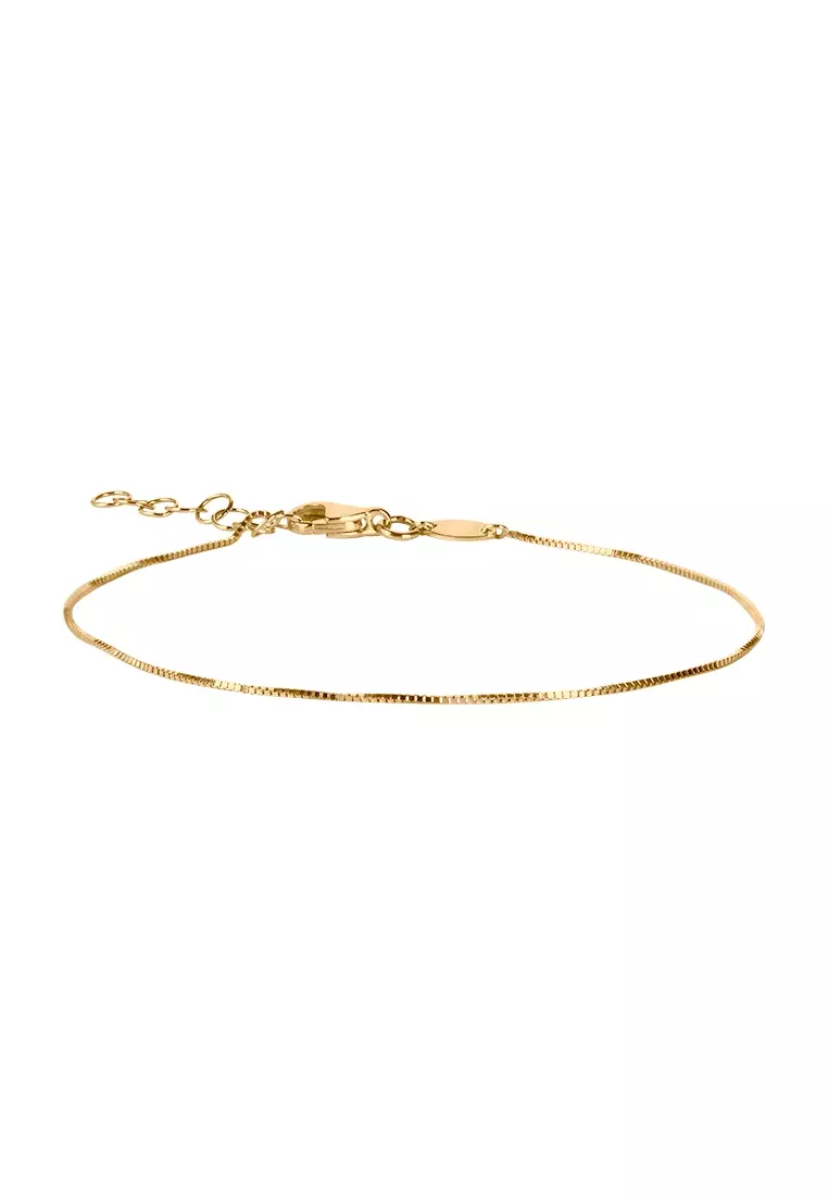 Box Chain Bracelet 14k Gold