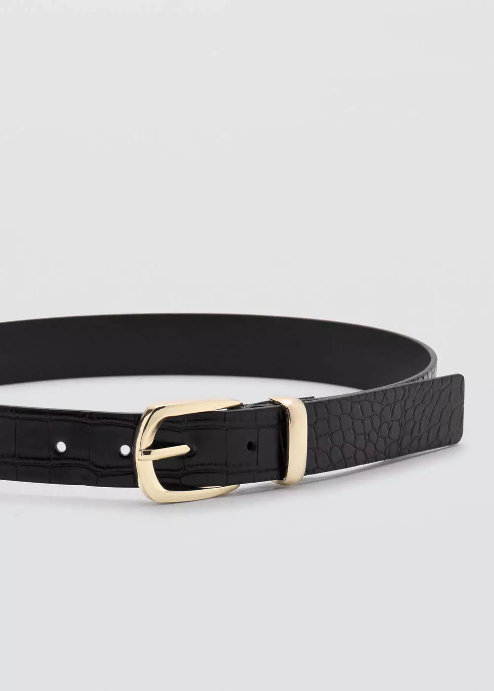 Sabuk efek kulit croco