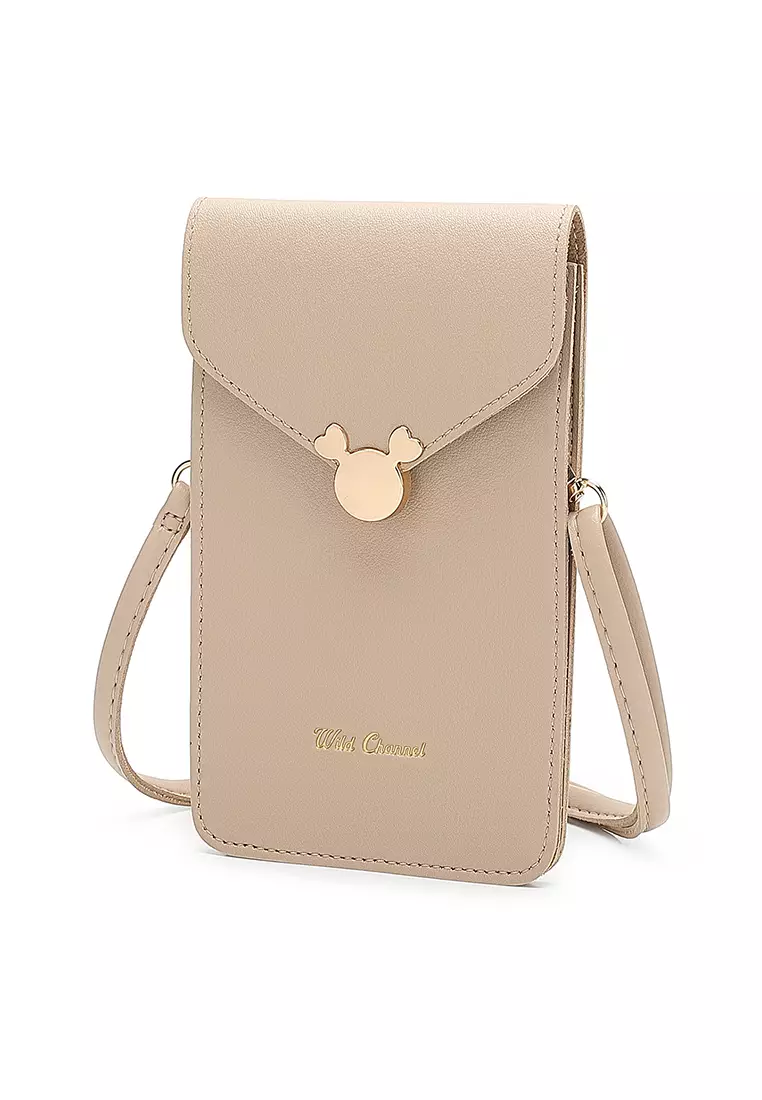 Women's Shoulder Sling Bag / Crossbody Bag - Light Apricot