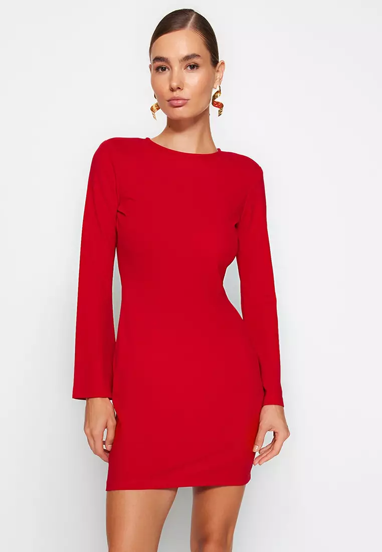 Buy Trendyol Back Open Mini Dress Online ZALORA Malaysia