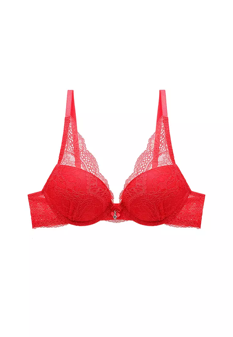 Red lace calvin klein set clearance