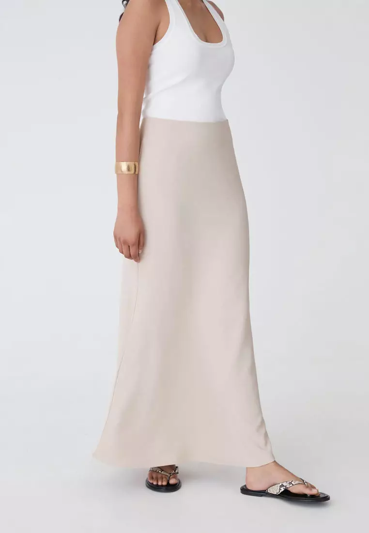 Caris Flared Maxi Skirt
